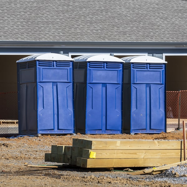 what is the maximum capacity for a single porta potty in Bakerhill